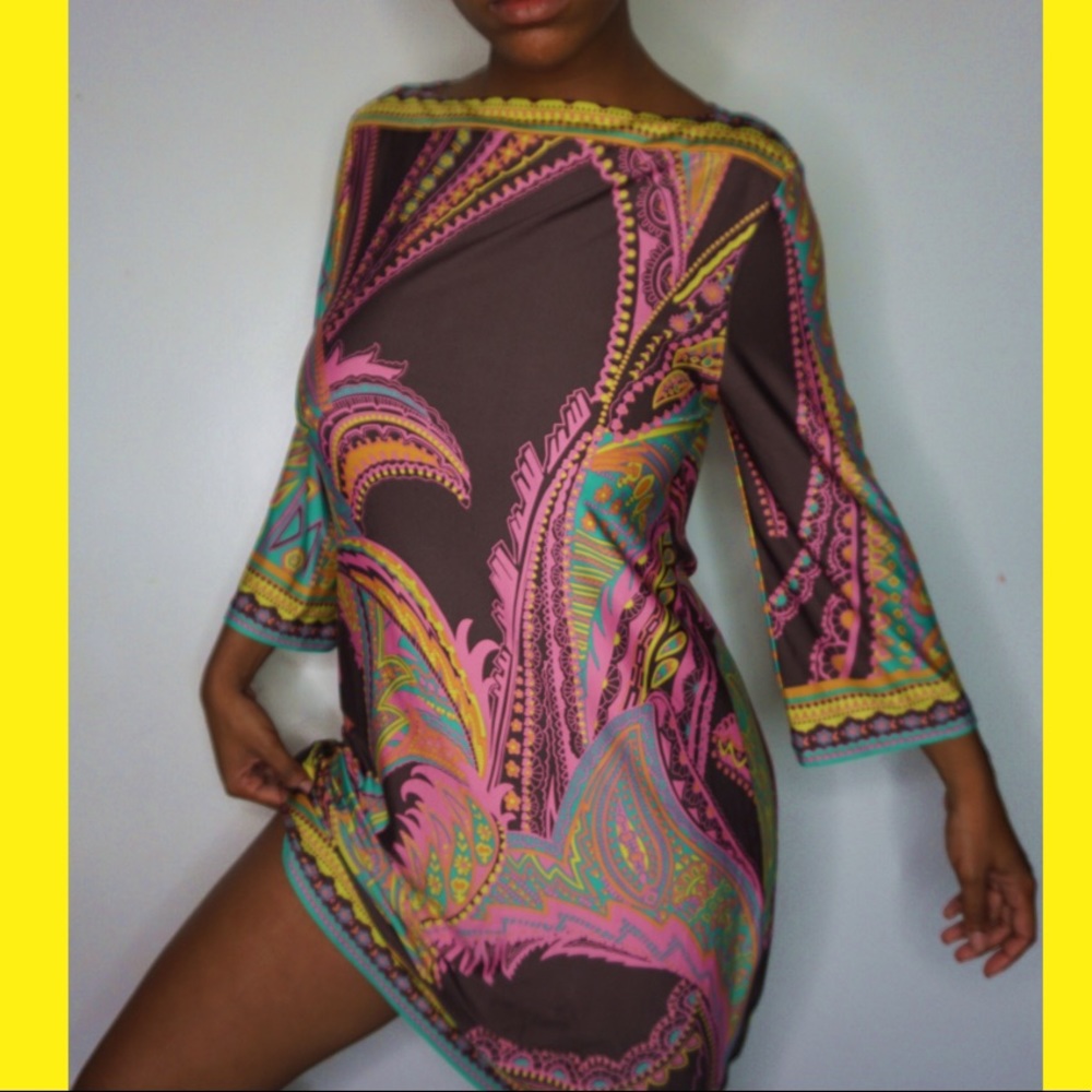 Multi printed dress